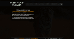 Desktop Screenshot of hollywoodanimals.com